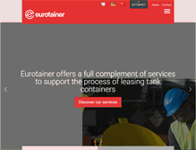 Tablet Screenshot of eurotainer.com